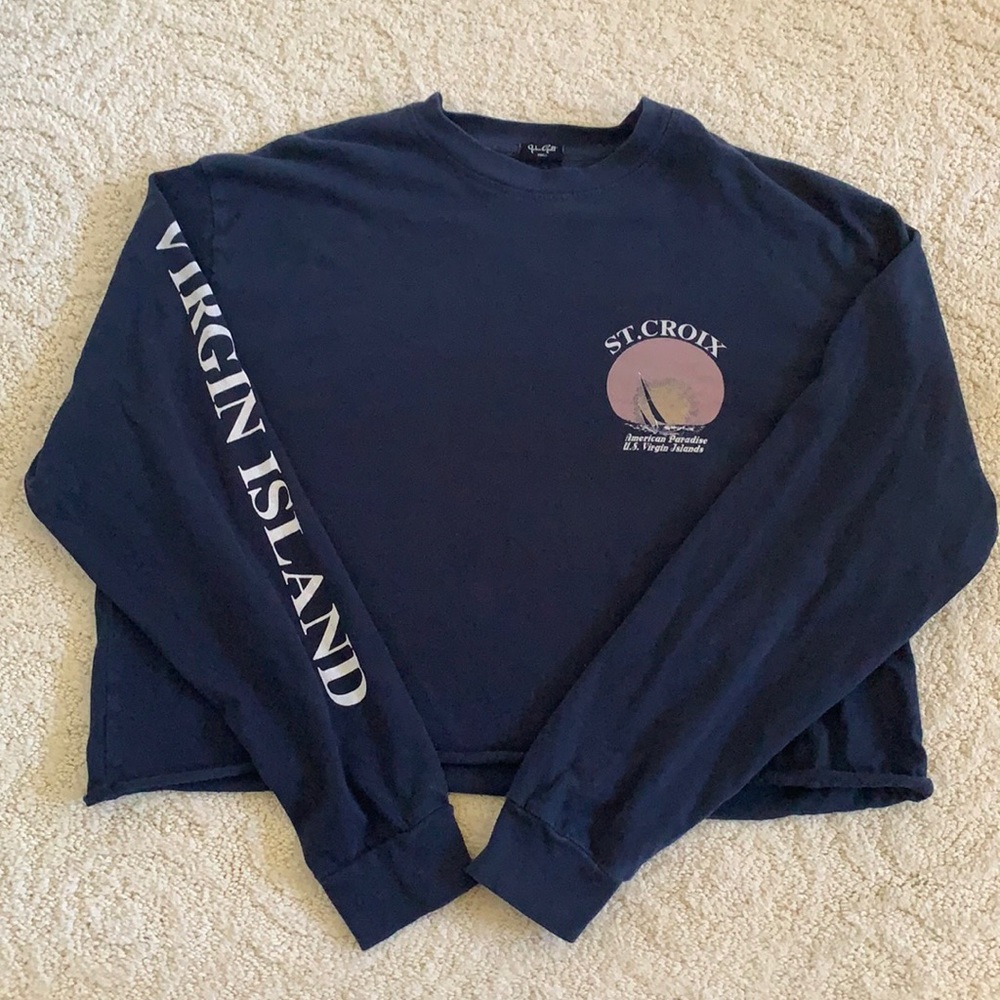 Brandy Melville John Galt Cropped Sweater